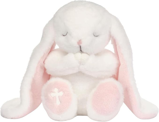Lambs & Ivy Heaven Sent Baptism White Plush Bunny Stuffed Animal Toy - Precious