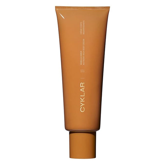 CYKLAR Nutrient Rich Body Cream – Vanilla Verve – Non-Greasy Lotion for 48-Hr Moisture – Squalane, Niacinamide & Banana Flower for Hydration & Skin Barrier Support – Dry Skin Moisturizer 8oz