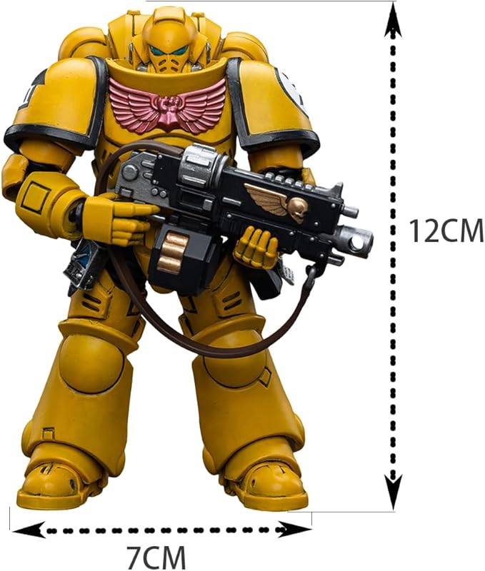 JOYTOY 1/18 Warhammer 40,000 Action Figure Imperial Fists Intercessors Collection Model Birthday Gifts，JT6656
