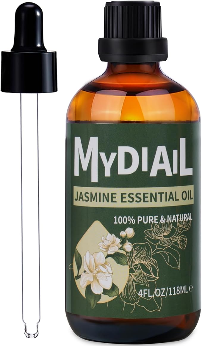 Jasmine Oil for Humidifier, DIY Freshener, Home Diffuser, Skin/Hair, Perfume Making Premium Grade Essential Oil - 4oz