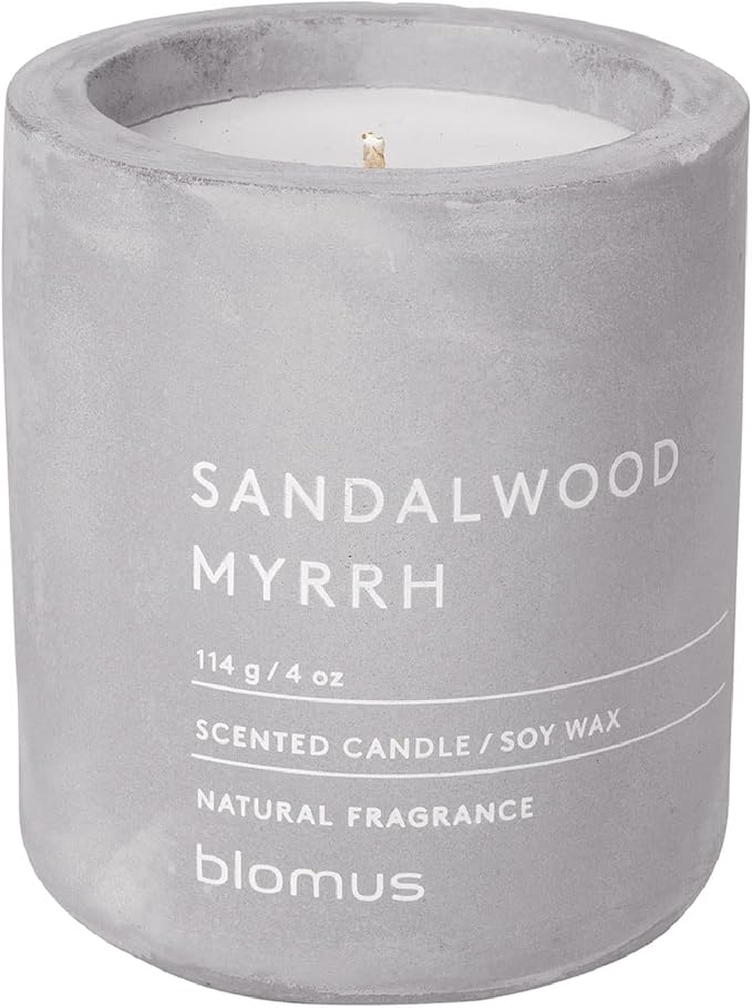 Blomus Fraga Scented Candle Micro Chip S Soy Wax Candle in Concrete Look