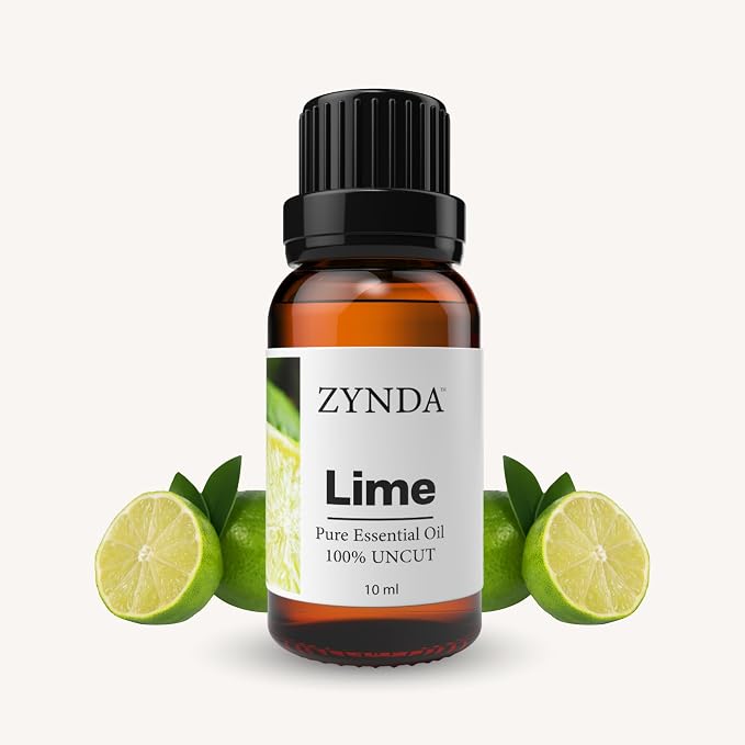 Lime Essential Oil 10ml – 100% Pure and Natural Lime Oil for Aromatherapy, and Skin Care – Premium Grade Essential Oils Diffuser, Massage, Body & Meditation