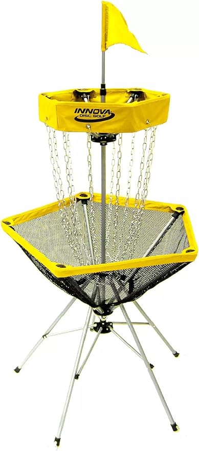 Innova DISCatcher Traveler Target – Portable, Lightweight Disc Golf Basket, Colors May Vary