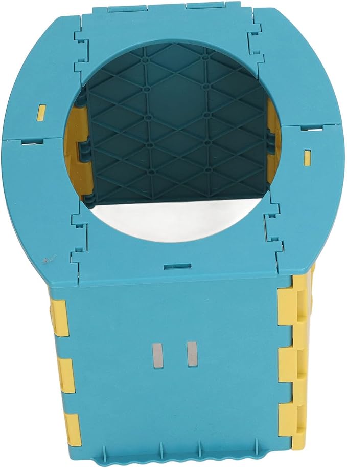 KIMISS Foldable Portable Toddler Potty - Travel & Camping Baby Toilet for Easy on Long Drives (Blue Yellow)