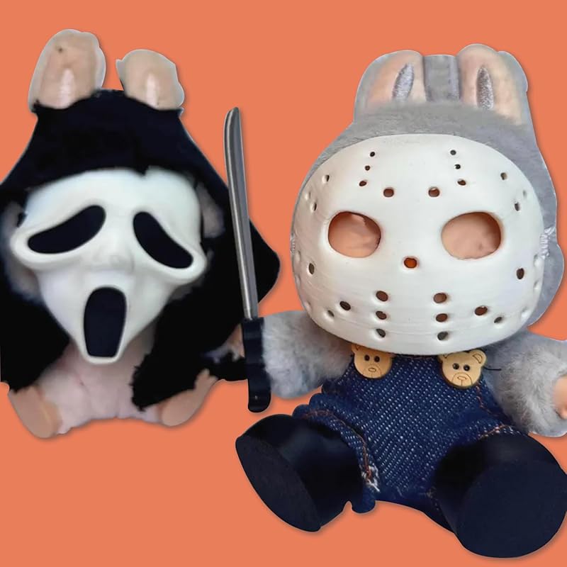 Two Sets Of 17cm Doll Clothes For Halloween Scary Mask Doll Accessories Cute Halloween Costumes For Dolls Create The Cutest 17cm Fashion Doll For Halloween