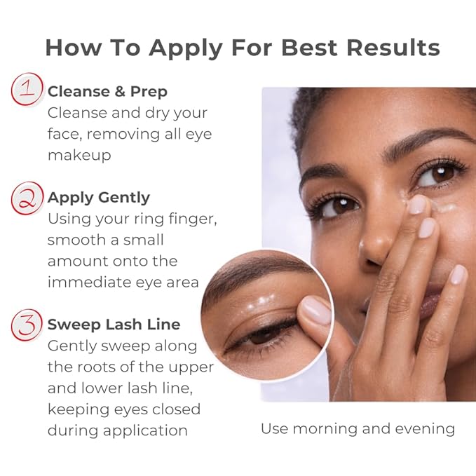 Consult Beaute Copperum 29 Rejuvenating Eye Treatment, Lightweight, Smooth Gel Formula, Peptides, Hyaluronic Acid, Reduce Appearance of Lines, Wrinkles, Hydrating Eye Cream, Lash Serum, 0.5 oz.