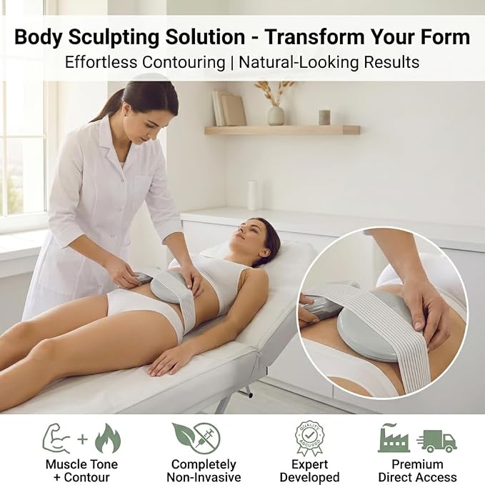 EMSNova Body Sculpting Machine Dual Handle Muscle Toning Shaping Device Home Use