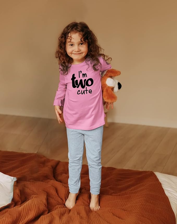 2nd Birthday Outfits for Toddler Girls im Two Cute Shirt Girl 2 Years Old Second Birthday