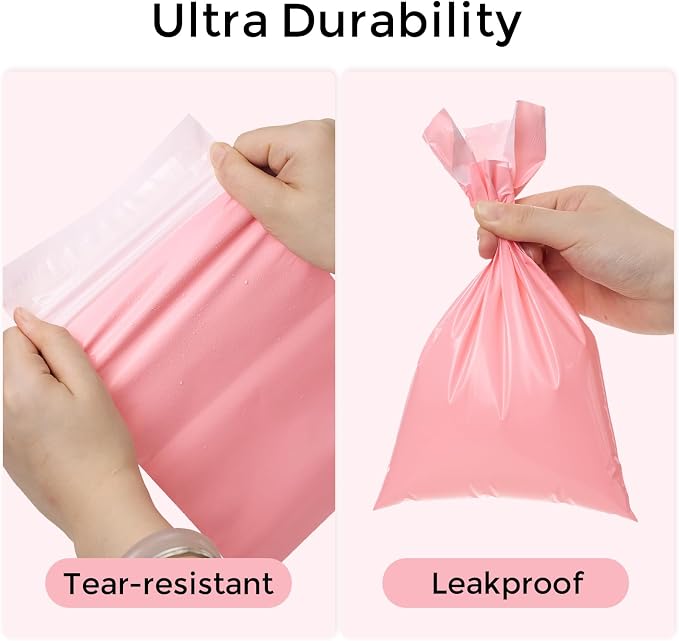 Sanitary Napkin Disposal Bags, Sanitary Bags for Feminine Hygiene Products Tampon Disposable Bags for Sanitary Pads - 100 Ct, 10"x6" Pink Self-Adhesive