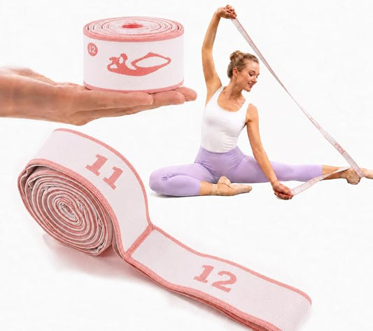 Multi-Loop Stretch Band - Yoga, Pilates, Ballet, and Physical Therapy Stretching Strap for Flexibility, Leg Stretching, and Exercise - Durable Stretching Equipment