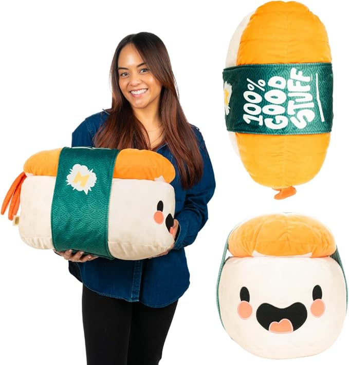 Miniverse Sushi Bedding Super Soft Cozy Decorative Cuddle Pillow, (Officially Licensed Product) By Franco Collectibles