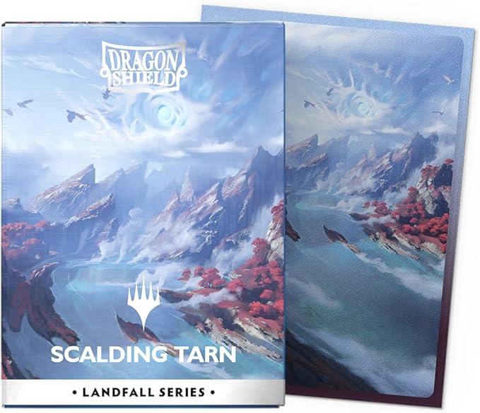 Dragon Shield | Matte Dual Art Sleeves | MTG Landfall Series | 100 CT - Smooth & Tough Premium TCG Sleeves | Compatible with Pokemon, One Piece & Magic the Gathering | Scalding Tarn