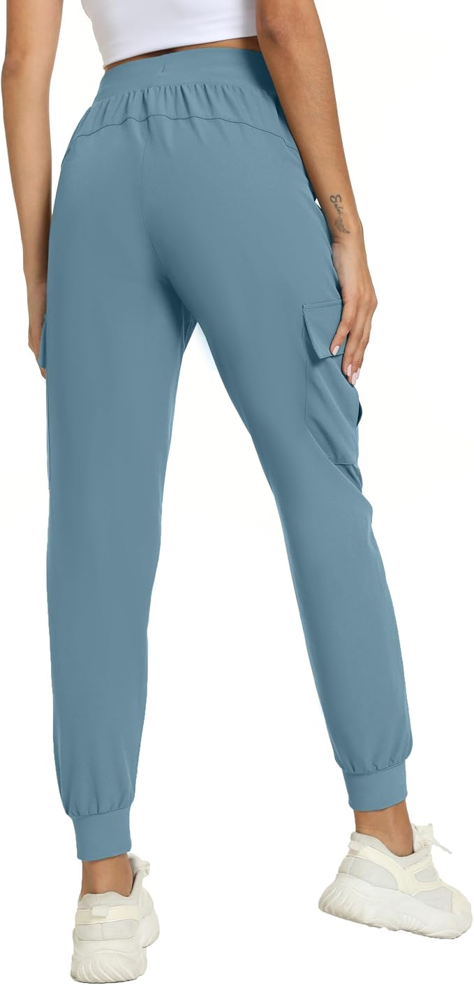 Women's Joggers Cargo Pants Lightweight Quick Dry Hiking Running Pants for Athletic Casual & Outdoor