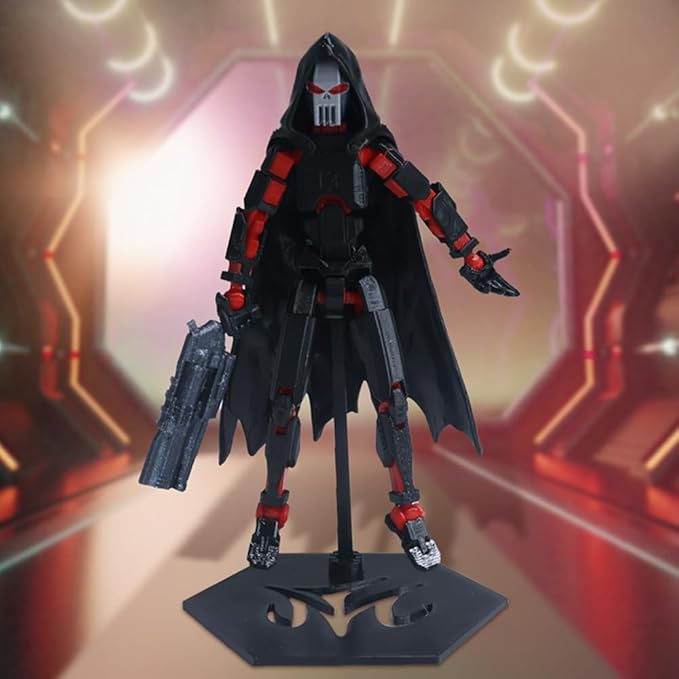 T13 Action Figure,3D Printed Titans Figure Multi-Jointed Movable Titan 13N OVA 13, Best Birthday Festival Gift (Death Red)