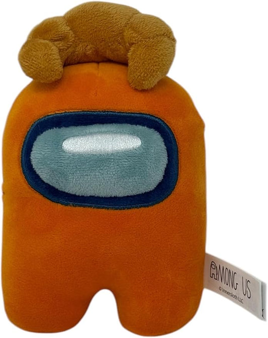 Just Toys Among US 6″ Plush – Orange w/Croissant | Officially Licensed Crewmate Toy | Soft & Collectible Gaming Plushie