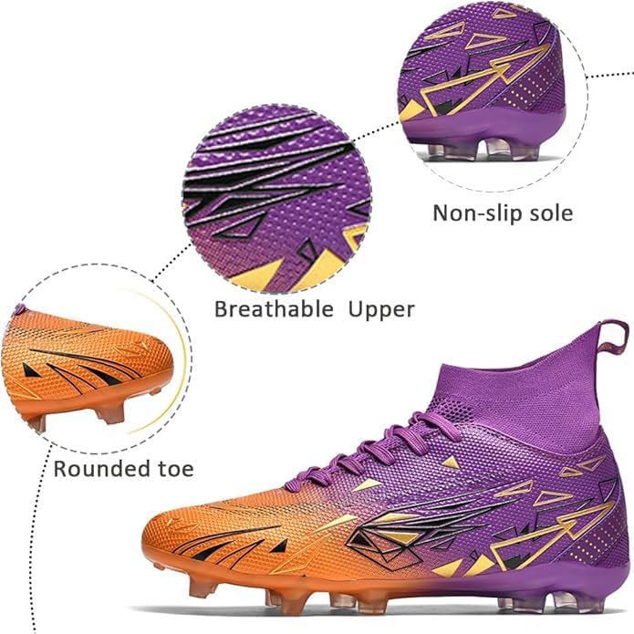 Kids Soccer Shoes Boys Football Cleats Professional Athletic Outdoor Trainning Football Shoes Youth Girl Turf Soccer Cleats