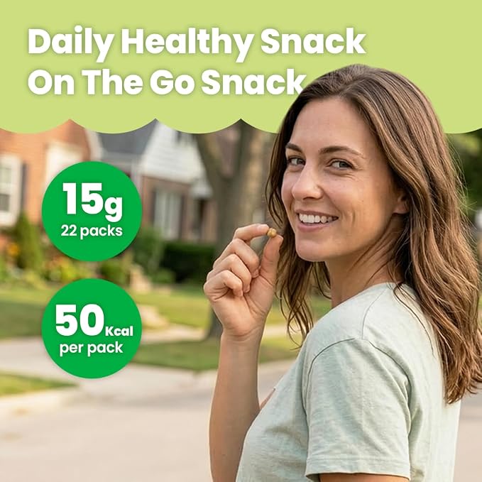 KIM'S TABLE Wasabi Chickpea Snacks On the Go 22 packs, High Protein Low Carb Snack for Adults & Kids Korean Snacks Crunchy Protein Korean natural source of Energy Vegan Plant Fiber, 11.6 oz, 22 Packs