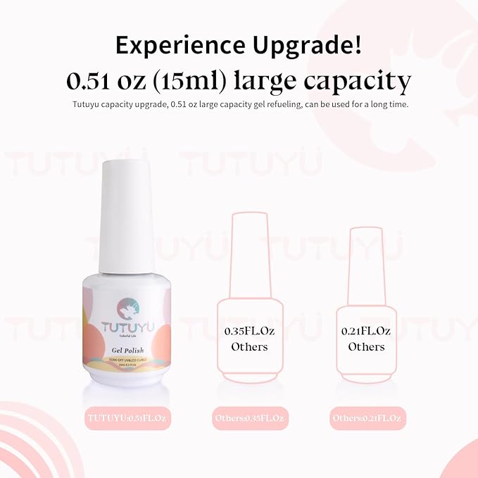 Pastel Coral Pink Gel Nail Polish,Macaron Coral Pink Gel Polish for Nail Art Starter or Manicure Salon, 0.51 Fl Oz - GP0022