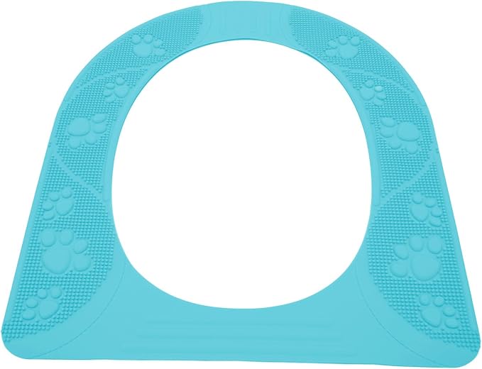 Duokon Toilet Seat Cover Reusable Silicone Non Slip Pad Foldable 39.5 X 34cm Portable Potty Cover for Toddler Training Travel Camping Home Bathroom Chairs (Sky Blue)