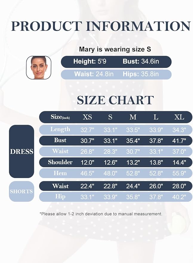 Viracy Tennis Dress for Women Sleeveless Golf Dresses with Shorts and Pockets Ruffle Zip Up Stand Collar Golf Outfits