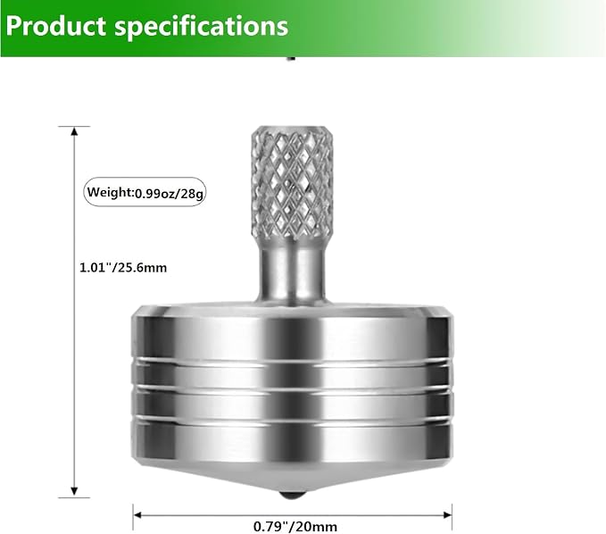 Stainless Steel Spinning Top, Precision Mini Desktop Gyroscope, Kill Time Reduce Stress ADHD Toys, Perfect Balance Gyro (Style 4)