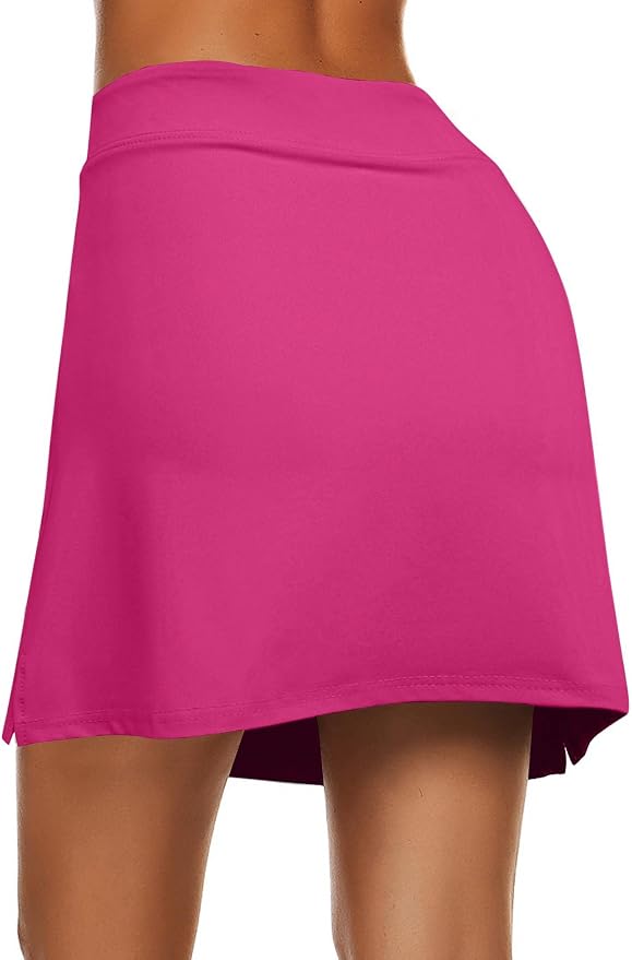 Ekouaer Women's Active Performance Skort Lightweight Skirt for Golf Tennis | Built-in Shorts, A Line, High Waisted, Tummy Control, Pickleball, Running, Workout, Sports, Skorts for Woman