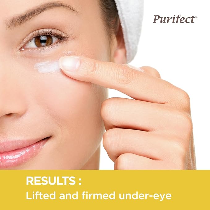 Purifect Tightening Collagen Eye Cream for Anti-Aging Support - Hydrating Under Eye Cream Treatment for Women & Men, Targets Fine Lines, Firming, Use Day or Night - 1 fl oz