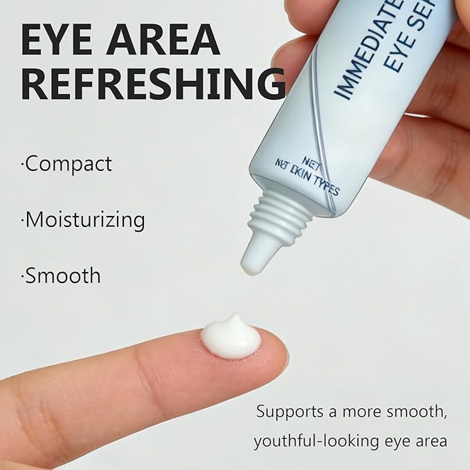 Rapid Reduction Eye Serum - Instantly Reduces Under-Eye Bags, Wrinkles & Dark Circles, Anti-Aging Treatment for Fine Lines and Crow's Feet, Full Size Tube (1)