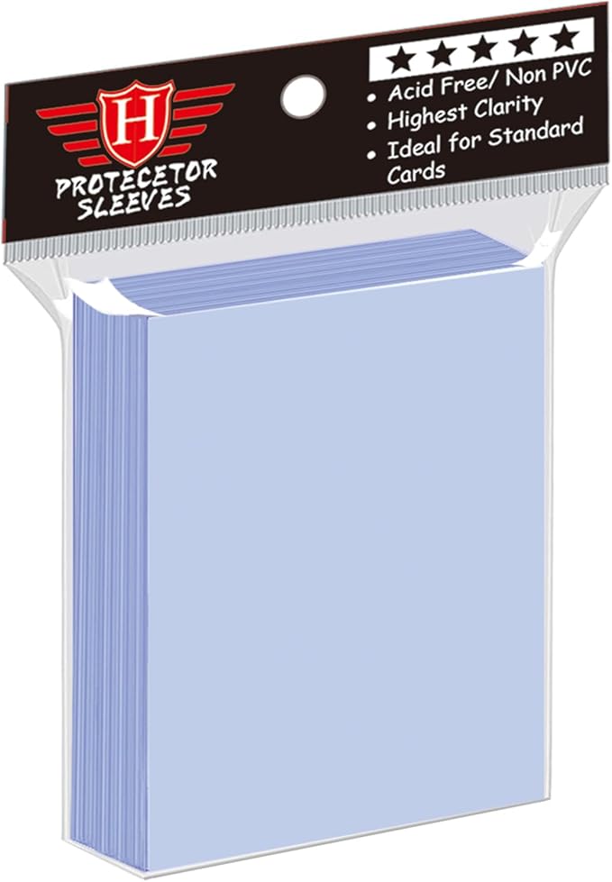 100 Counts Clear Penny Card Sleeves for Trading Cards, Plastic Soft Card Sleeves Card Protectors Fit for MTG Baseball Card, Sports Cards, Game Card Standard Cards