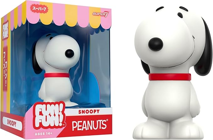 Super7 Fun! Fun! Peanuts Snoopy (Standing) Vinyl Figure - 5" Peanuts Action Figure - Classic Cartoon Fans Collectibles & Retro Toys - Cartoon Model for Collectors & Display Figurine - Comic Strips
