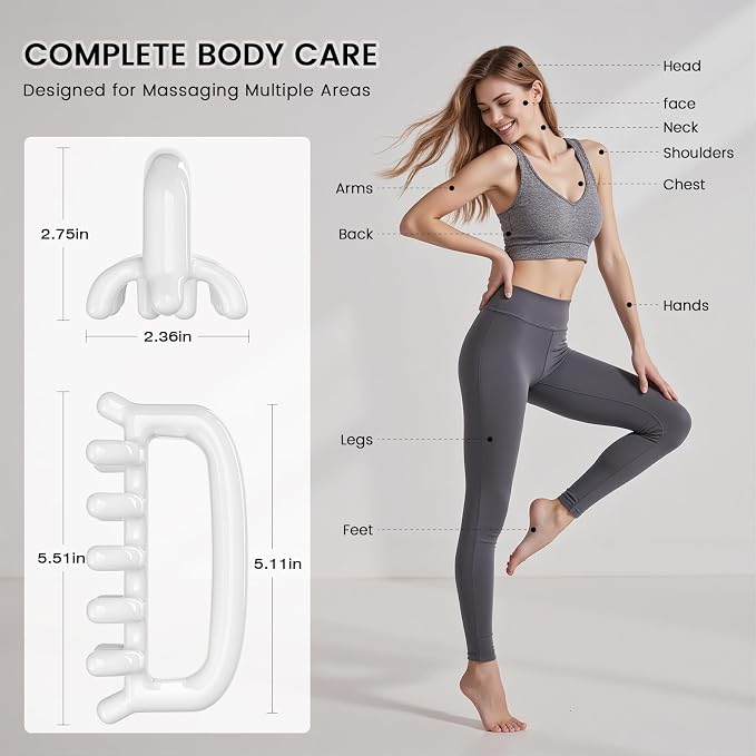 Fascia Massage Tool Blaster for Cellulite，Trigger Points Massage Tool，Muscle Knots，Deep Tissue Myofascial Release Tool for Shoulder, Neck, Thighs, Leg & Back, Gifts for Women & Men
