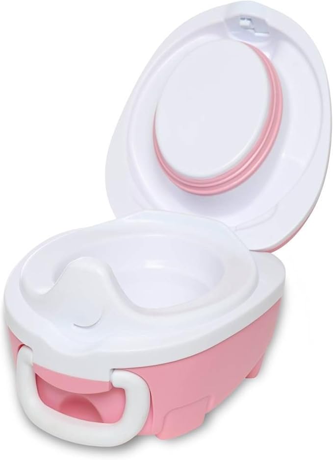 My Carry Potty - Blush Pink Travel Potty, Award-Winning Portable Toddler Toilet Seat for Kids to Take Everywhere