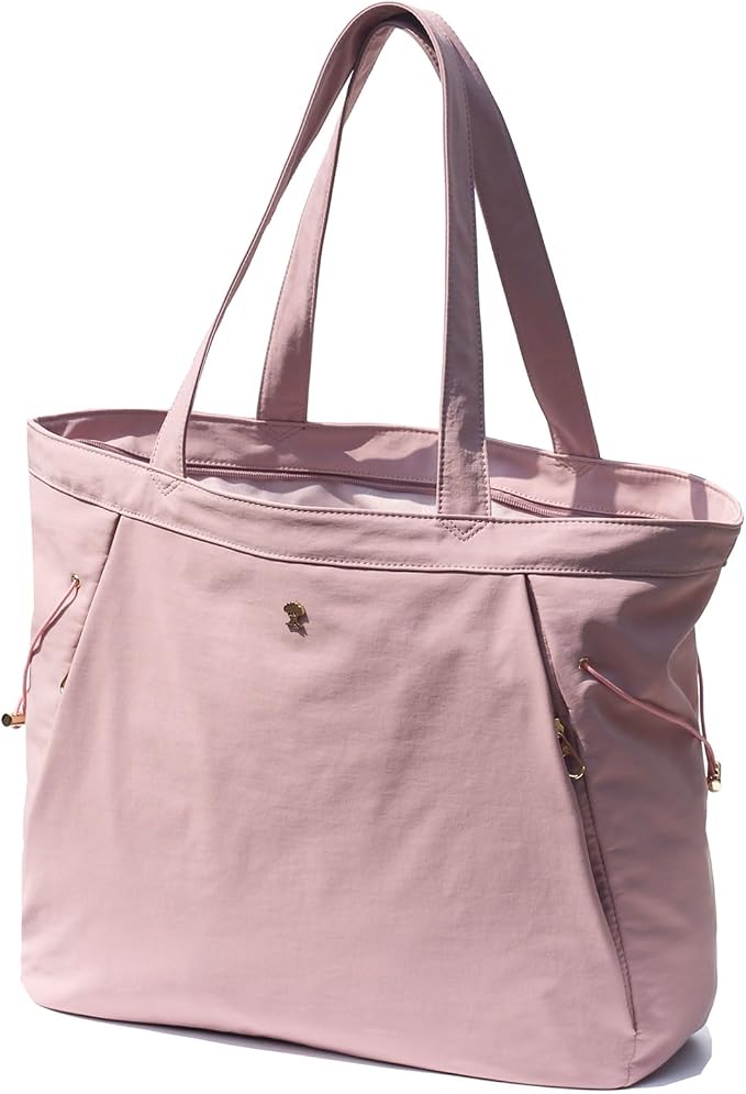 ESVAN Yoga Tote Bag for Women Shoulder Bags Drawstring for Office Workout Travel Carryall Pilates Gym and Beach