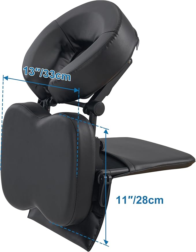 Master Massage Foldable Desktop Face Cradle Kit – Adjustable Head Rest Cushion for Table & Desk Top – Versatile Massage Kit for Siesta, Royal Blue
