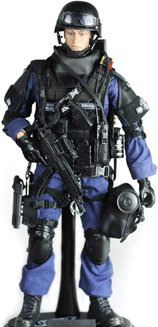 12inch Soldier Action Figure Model, 1/6 Scale Realistic Army Military Police Soldier Model Set with Accessories Collection Toys