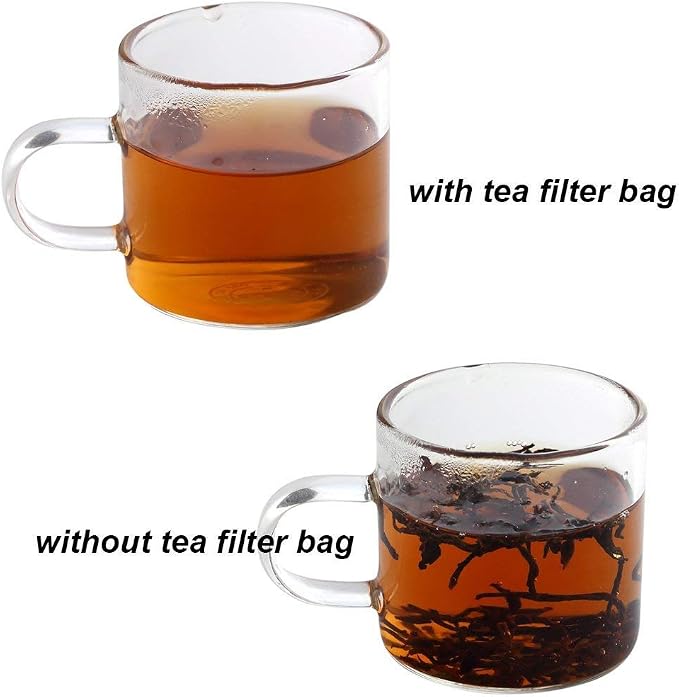 400 Pack Disposable Drawstring Tea Filter Bags Safe & Natural Unbleached Paper Tea Infuser Drawstring Empty Bag for Loose Leaf Tea (7 x 9, Natual Color) | Safe & Natural Unbleached Paper Tea Infuser Drawstring Empty Bag for Loose Leaf Tea