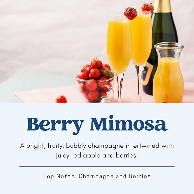 CE Craft Berry Mimosa Scented Candle - Fruity, Fresh Berry Scented Soy Candle, Scented Candles Gifts for Women and Men, Strong Non Toxic Soy Candles, All Natural Aromatherapy Candles