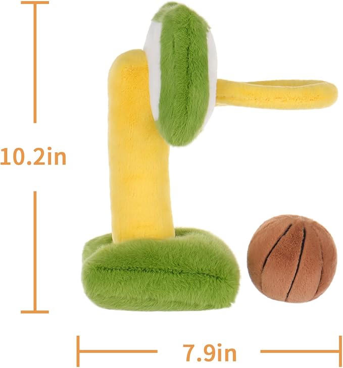 Apricot Lamb Happy Basketball Stuffed Animals for Kids, Soft Cute Plush Toys for Baby Girl and Boy, Fluffy Happy Basketball 10.3 Inches