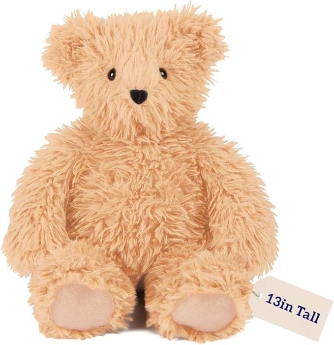 Vermont Teddy Bear Stuffed Bears - Super Soft Bear Plush, Buttercream, 13 Inch