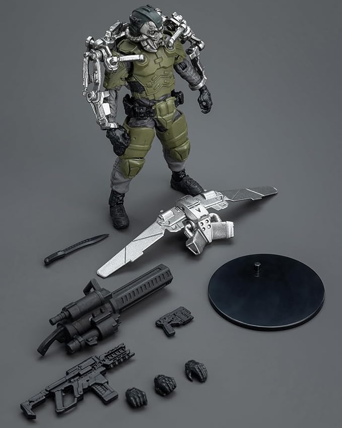 JOYTOY 1/18 Action Figure - Army Builder Promotion Pack Figure 29 - Lone Wolf with Exoskeleton ABS & PVC, Perfect for Collectors & Decor - 4.1 Inch, 3.49 OZ (JT1750)