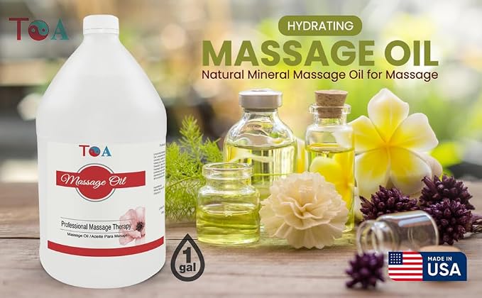 ‌TOA Hydrating Massage Oil - Natural Mineral Massage for Massage Therapy - Body Massage Oil Spa Massaging Oil for Professional Massage Therapists (2)