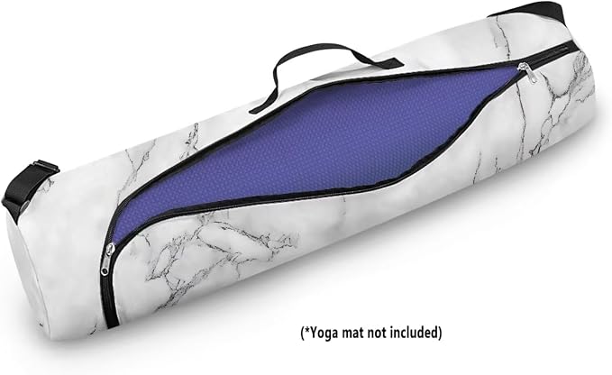 Yoga Mat Bag with Adjustable Shoulder Strap and Handle Zipper, 30in Wide x 6.3in Diameter for Yoga Mat Storage