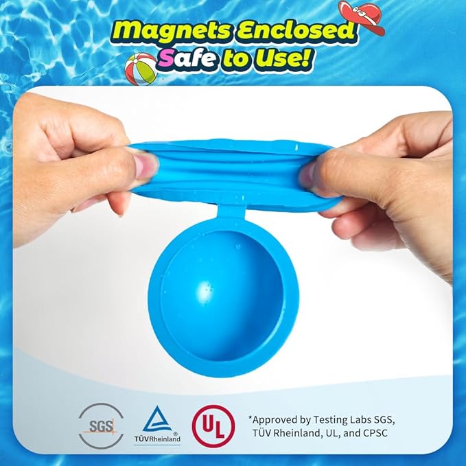 20Pcs Reusable Water Balloons, Summer Water Toys, Magnetic Water Ball for Outdoor Games, Pool Toy, Beach Toys for Kids
