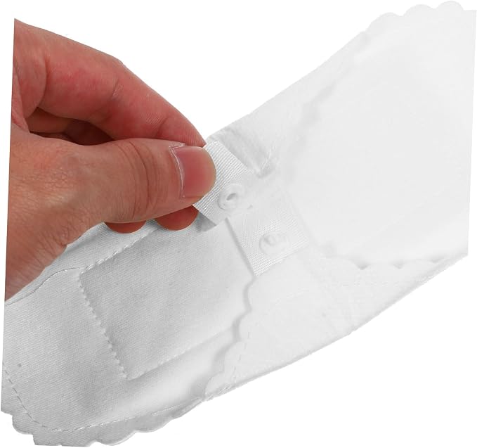 Healifty 10Pcs Cotton Menstrual Panties Liners Reusable Washable Sanitary Pads with Button for Womens Comfort and Leak Protection Skin Friendly Cloth Pads