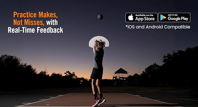 Spalding TF DNA Smart Basketball + 1 Yr App Subscription Bundle I iOS and Android Compatible I All Surface Material