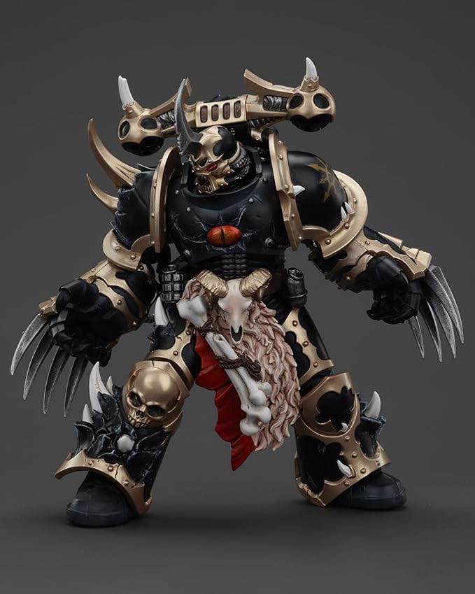 JoyToy Warhammer 40K Genuine License 1:18 Action Figure, Chaos Space Marines Black Chosen with Lightning Claws, 4.96 inch Collectible Action Figures Sets