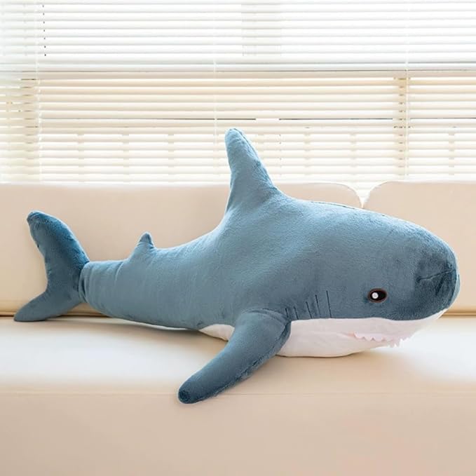 31.5-inch Plush Shark Toy Pillow, Giant Shark Stuffed Animal,Soft Shark Cushion Pillow Shark Plush Pillows,Chubby Stuffed Shark Toy - Children s Boys and Girls Room Decoration Bedtime Gift