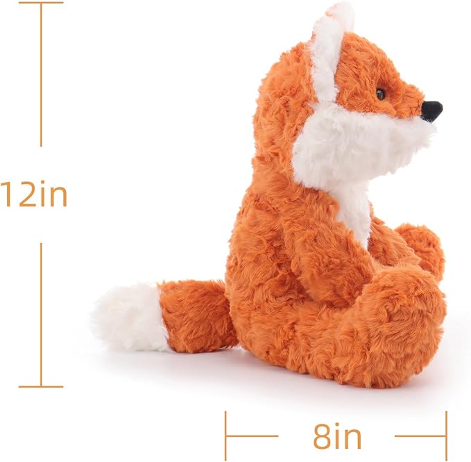 Apricot Lamb Toys Plush Yellow Fox Stuffed Animal Soft Cuddly Perfect for Child (Orange Fox,12 Inches)