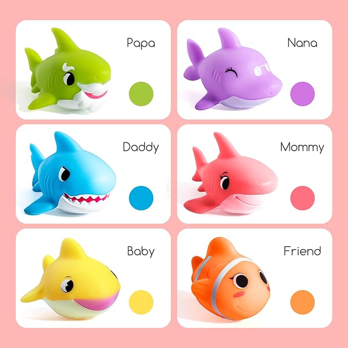 Hely Cancy Bath Toys for Kids - No Hole Baby Toys for 1 Year Old Infant Boys&Girls, Shower Water Pool Toys