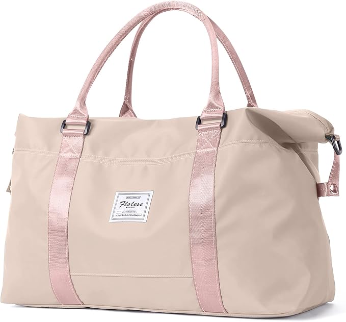 Travel Duffel Bag, Carry On Overnight Weekender Bags for Women | Travel Bag with Wet Pocket & Trolley Sleeve, For Spirit Airlines 18x14x8 Personal Item Bag
